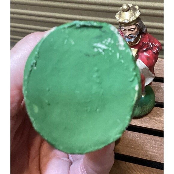 Italy Nativity COW/OX & Wisemen Paper Mache Composite Figure Replacement Vintage - Picture 9 of 14